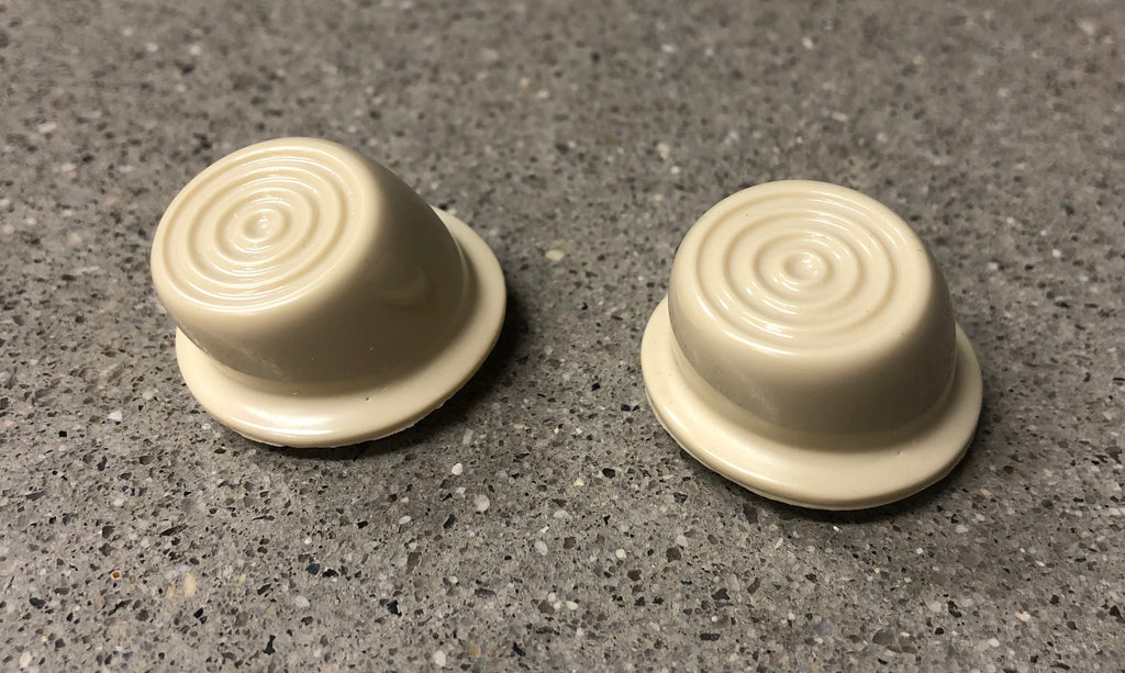 1946-1951 Willys Jeep Wagon Delivery Truck Interior Ivory Door Button Pair