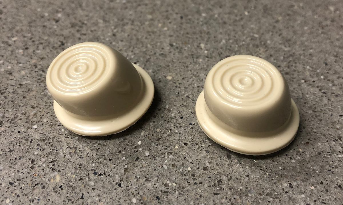 1946-1951 Willys Jeep Wagon Delivery Truck Interior Ivory Door Button Pair