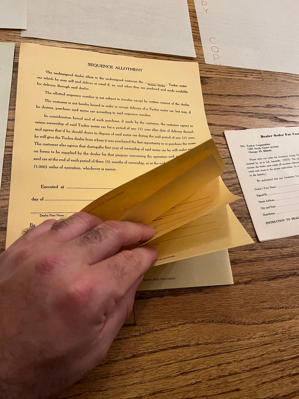 Authentic Tucker Document Pack #1