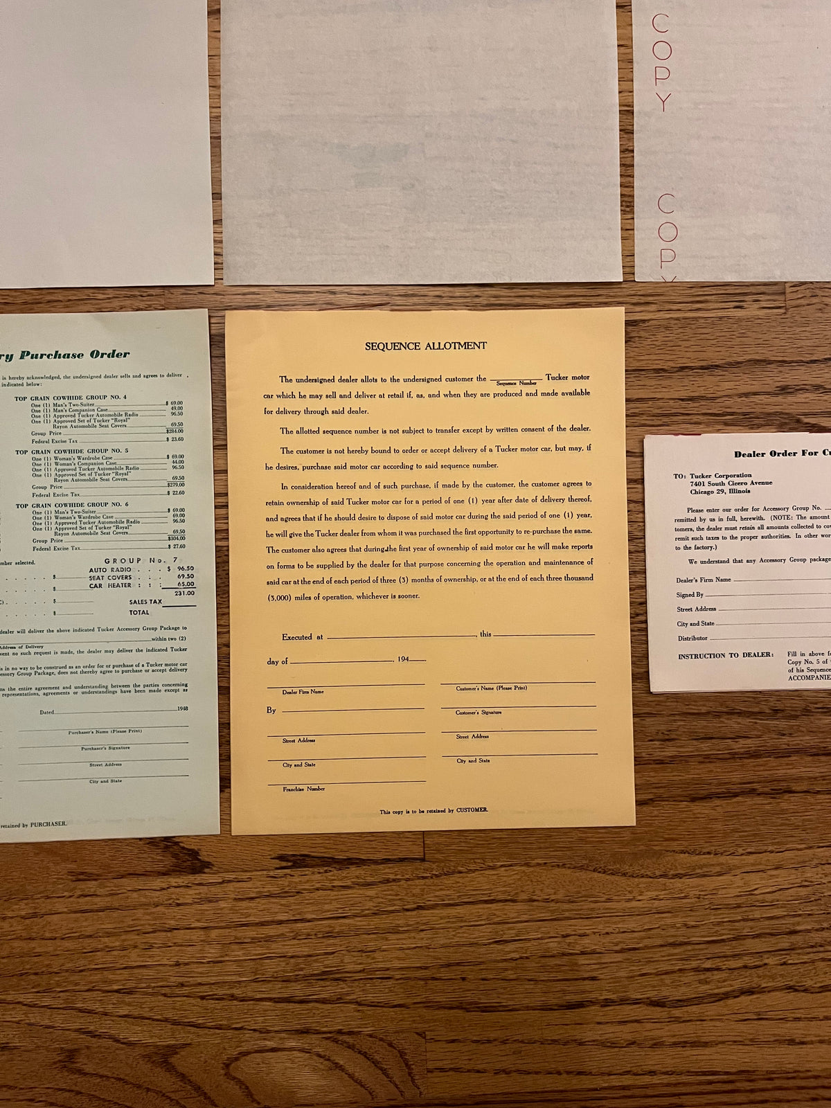 Authentic Tucker Document Pack #1