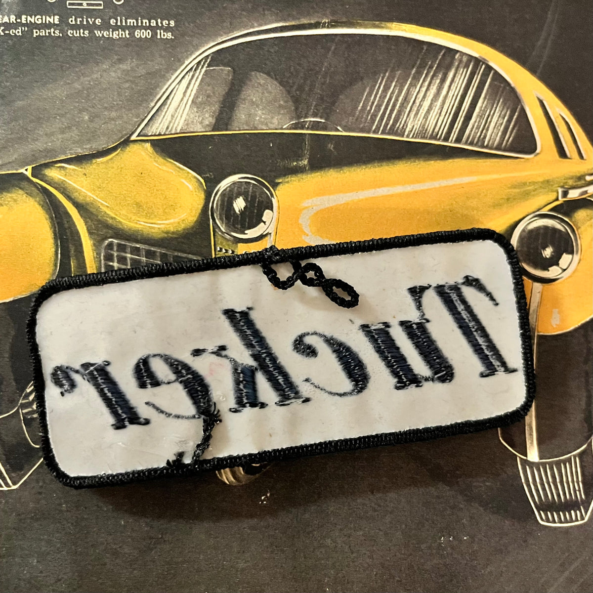 Vintage Style Tucker Script Iron-On Patch
