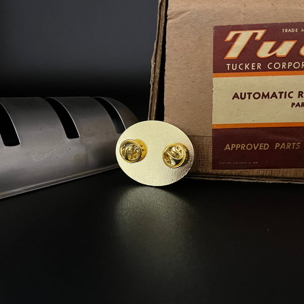 Reproduction RED Tucker Corporation Employee Badge