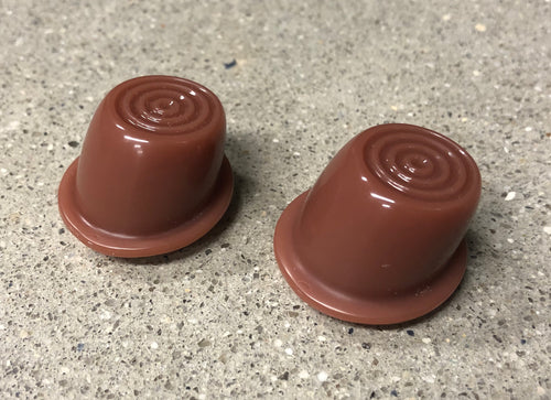 1946-1951 Willys Jeep Wagon Delivery Truck Interior Brown Door Button Pair
