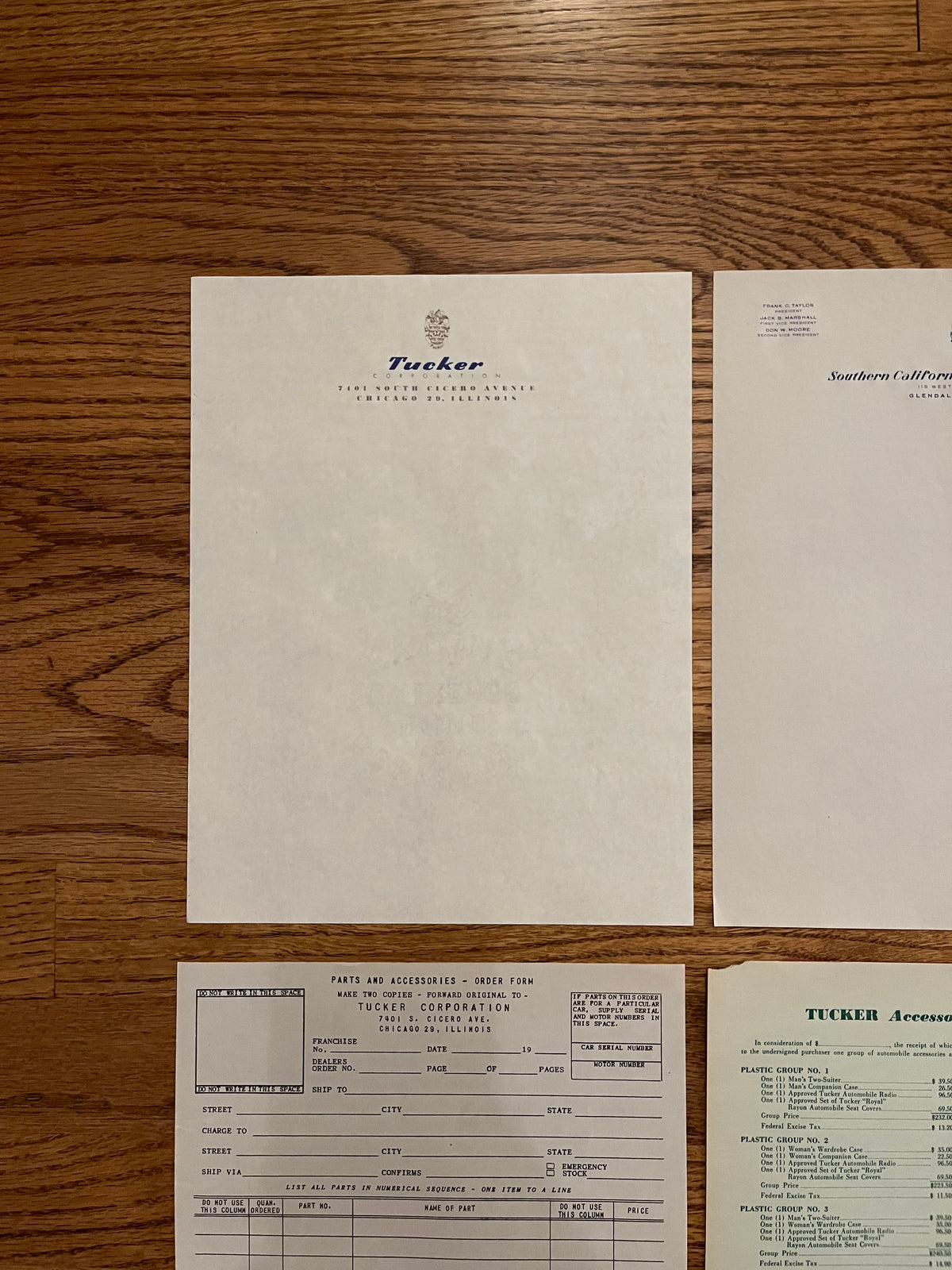 Authentic Tucker Document Pack #1