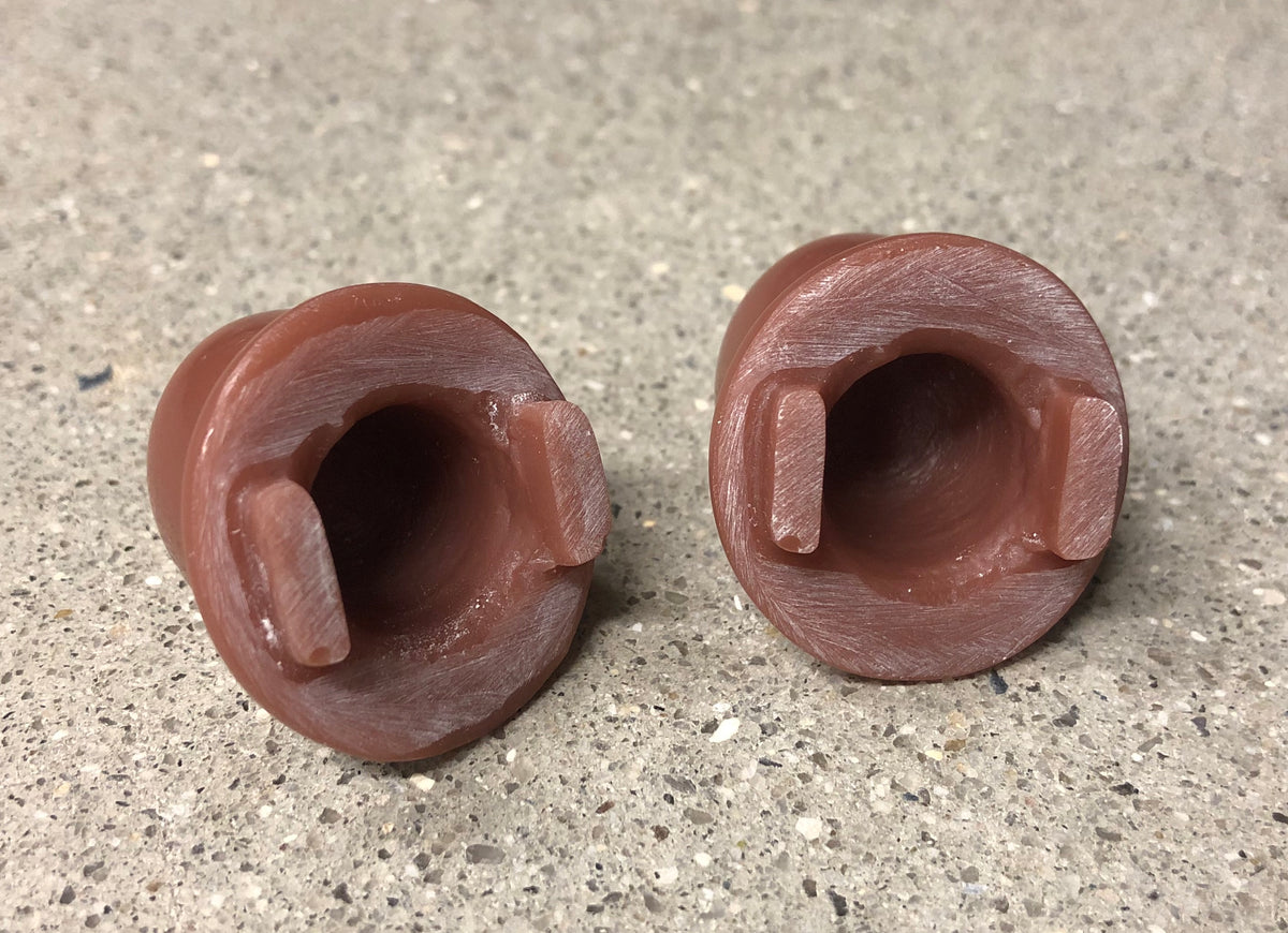 1946-1951 Willys Jeep Wagon Delivery Truck Interior Brown Door Button Pair