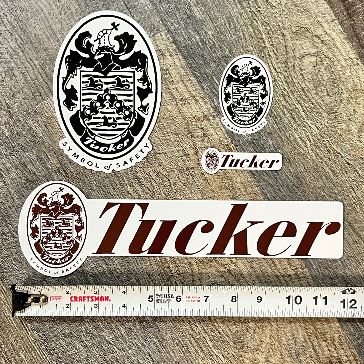 Tucker Symbol of Safety / Tucker Script Sticker Pack