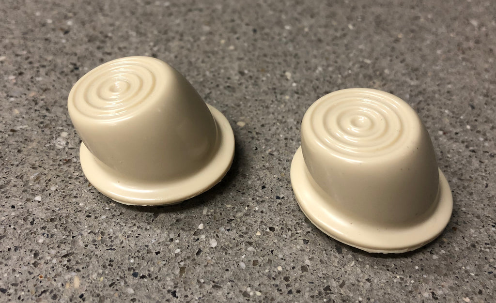 1946-1951 Willys Jeep Wagon Delivery Truck Interior Ivory Door Button Pair