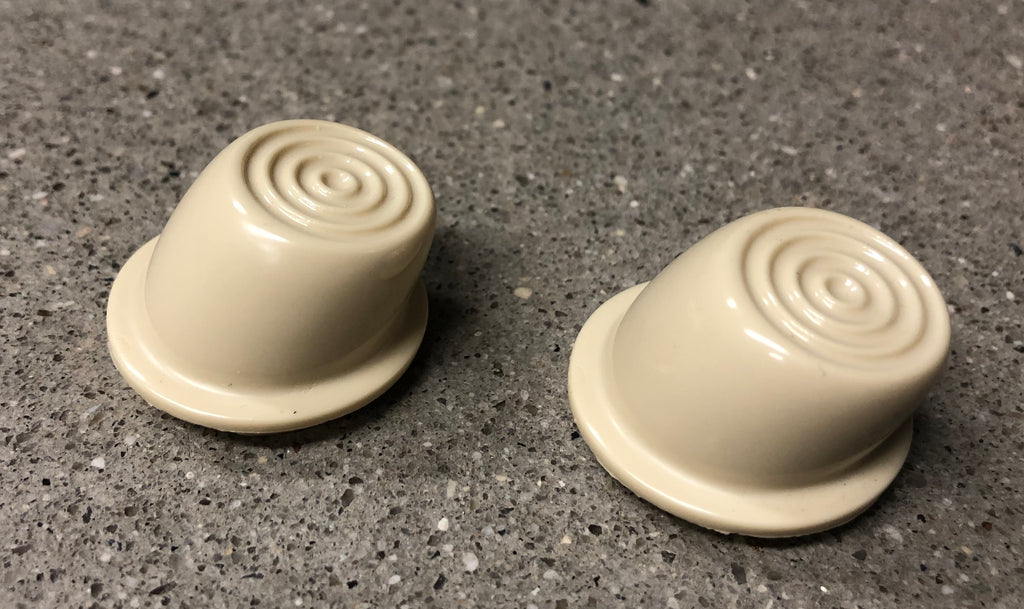 1946-1951 Willys Jeep Wagon Delivery Truck Interior Ivory Door Button Pair