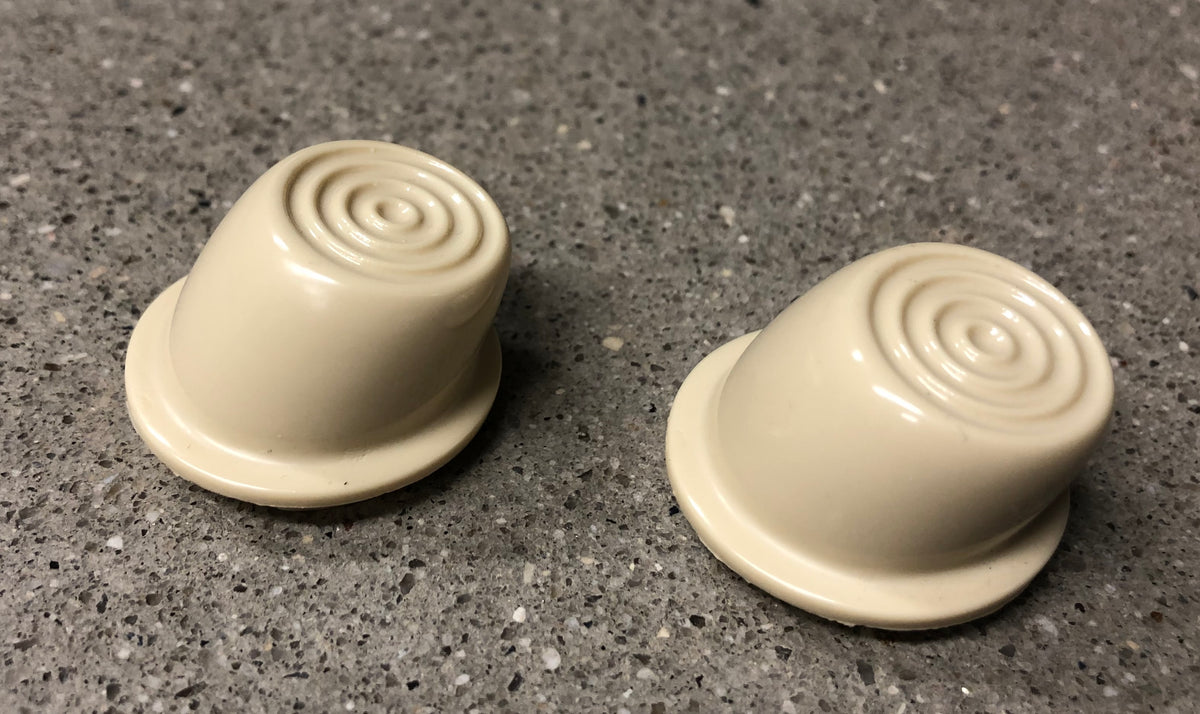 1946-1951 Willys Jeep Wagon Delivery Truck Interior Ivory Door Button Pair