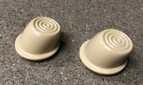 1946-1951 Willys Jeep Wagon Delivery Truck Interior Ivory Door Button Pair