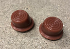 1946-1951 Willys Jeep Wagon Delivery Truck Interior Brown Door Button Pair