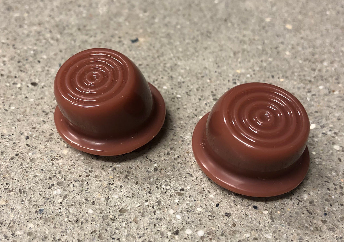 1946-1951 Willys Jeep Wagon Delivery Truck Interior Brown Door Button Pair
