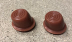 1946-1951 Willys Jeep Wagon Delivery Truck Interior Brown Door Button Pair
