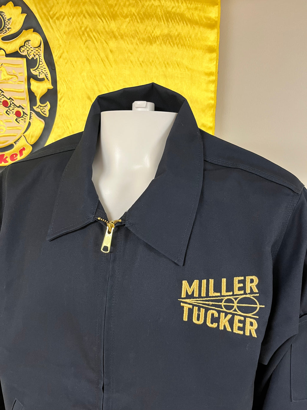 Vintage Miller and Tucker, Inc. Embroidered Mechanics Jacket