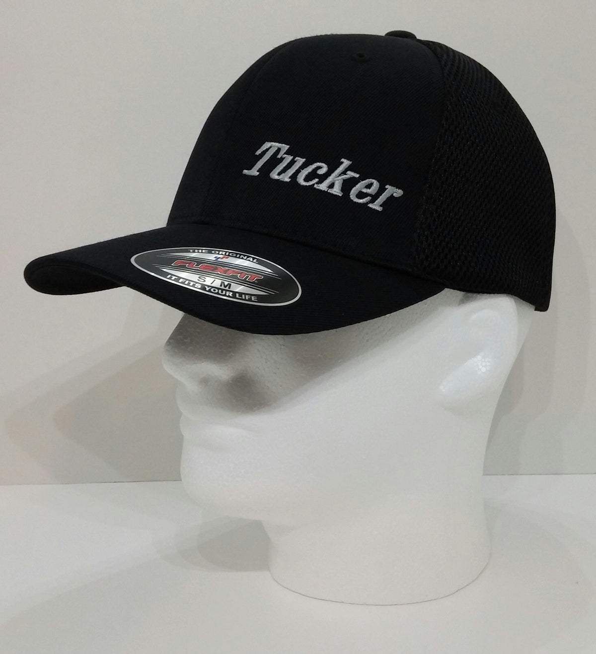 Tucker Car Embroidered Curved Bill Fitted Hat
