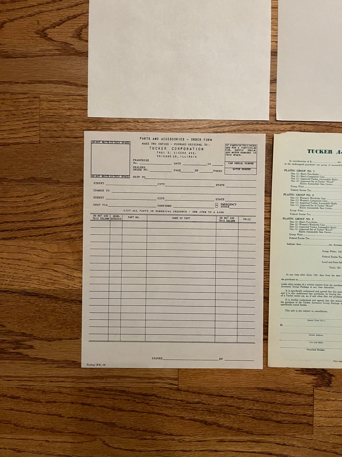 Authentic Tucker Document Pack #1