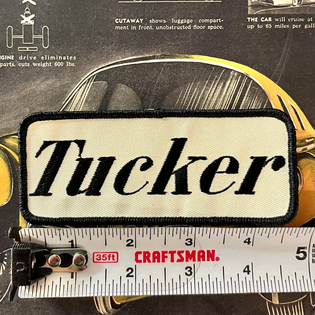 Vintage Style Tucker Script Iron-On Patch