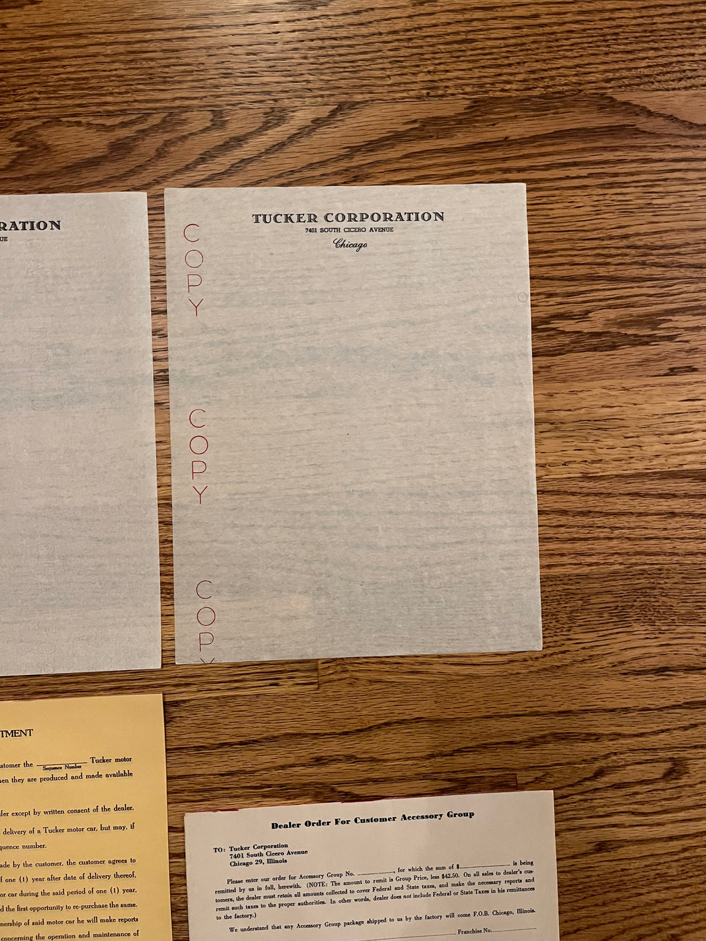 Authentic Tucker Document Pack #1
