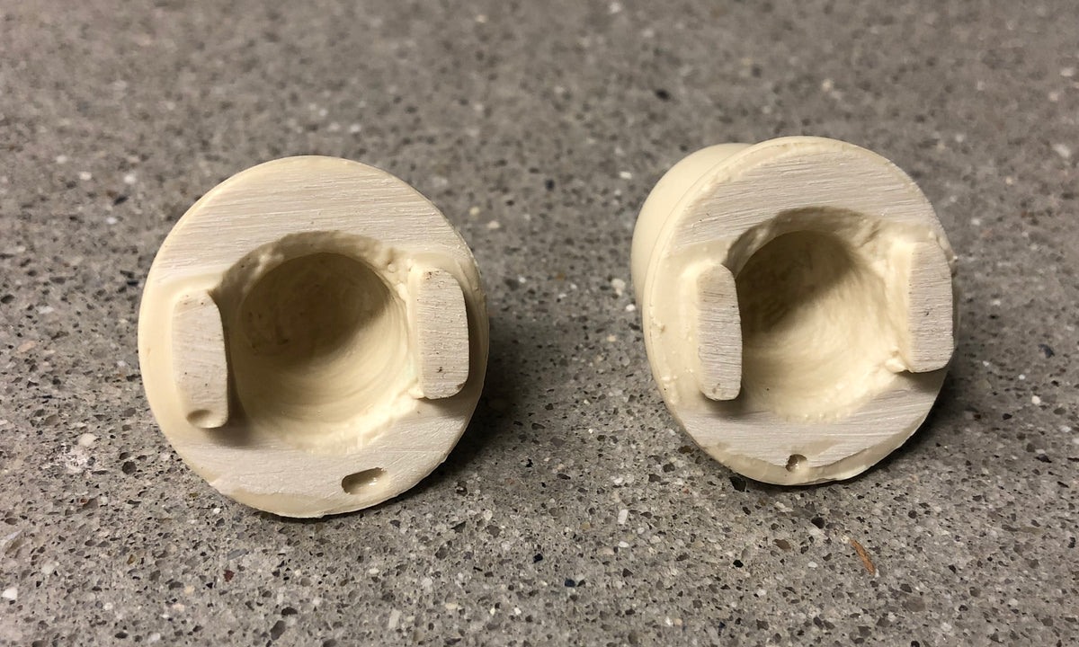 1946-1951 Willys Jeep Wagon Delivery Truck Interior Ivory Door Button Pair
