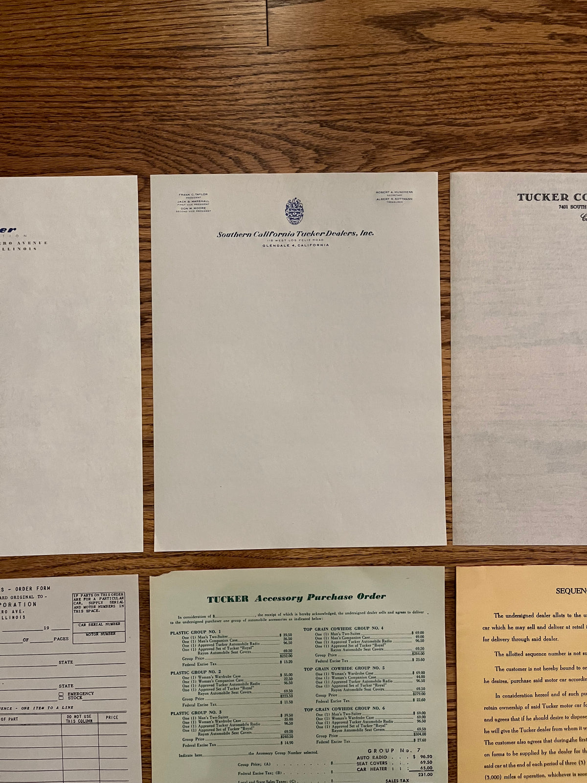 Authentic Tucker Document Pack #1