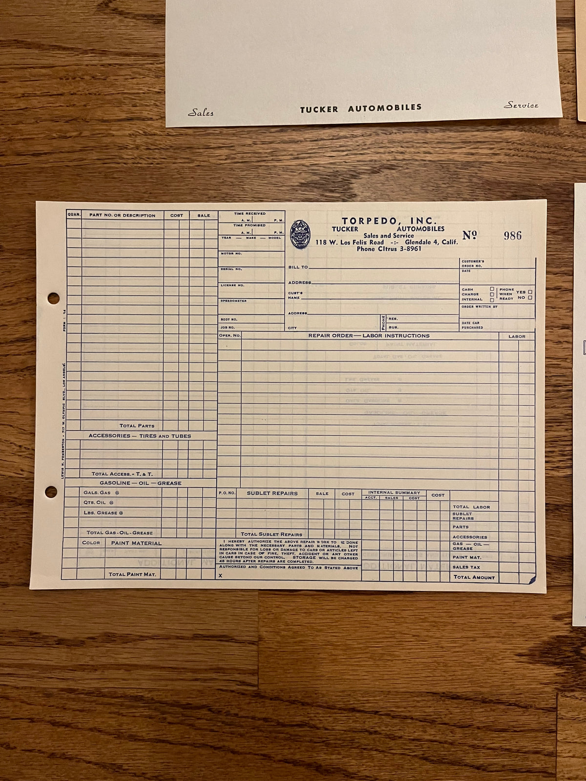 Authentic Tucker Document Pack #2